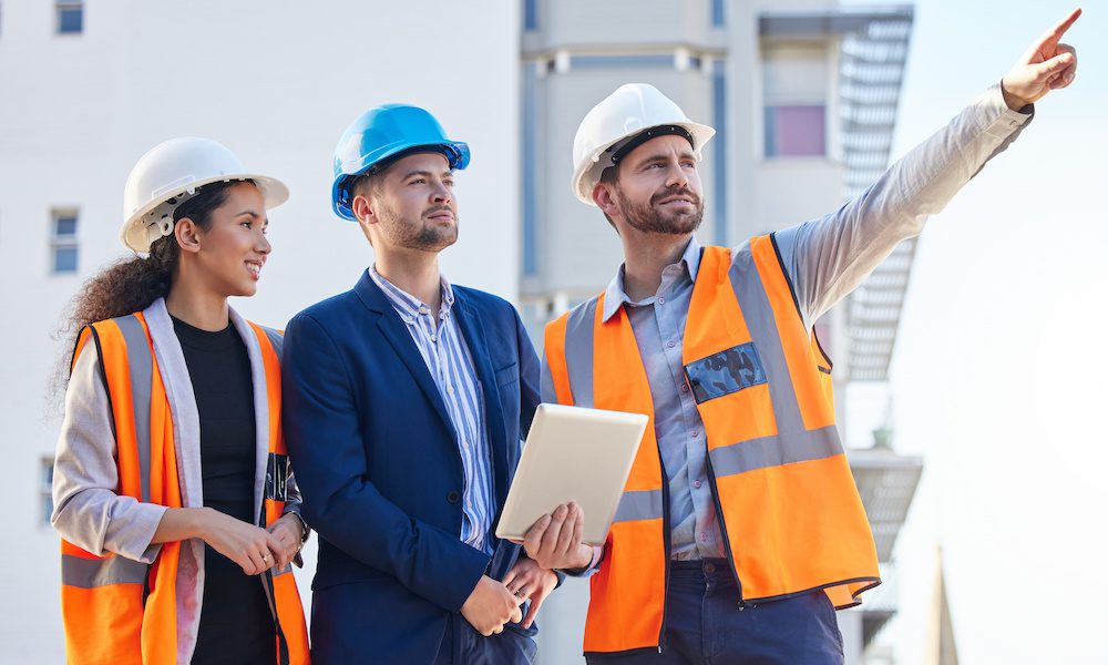 The Importance of Requesting a CG 20 37 Completed Operations Additional Insured Form from Contractors for Property Managers, Building Owners, and Co-ops - Contractors and Property Manager Viewing A Site